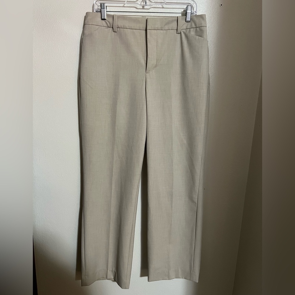 COLDWATER CREEK Classic Natural‎ Fit Wide Leg Dress Pants Khaki Women's Size 10